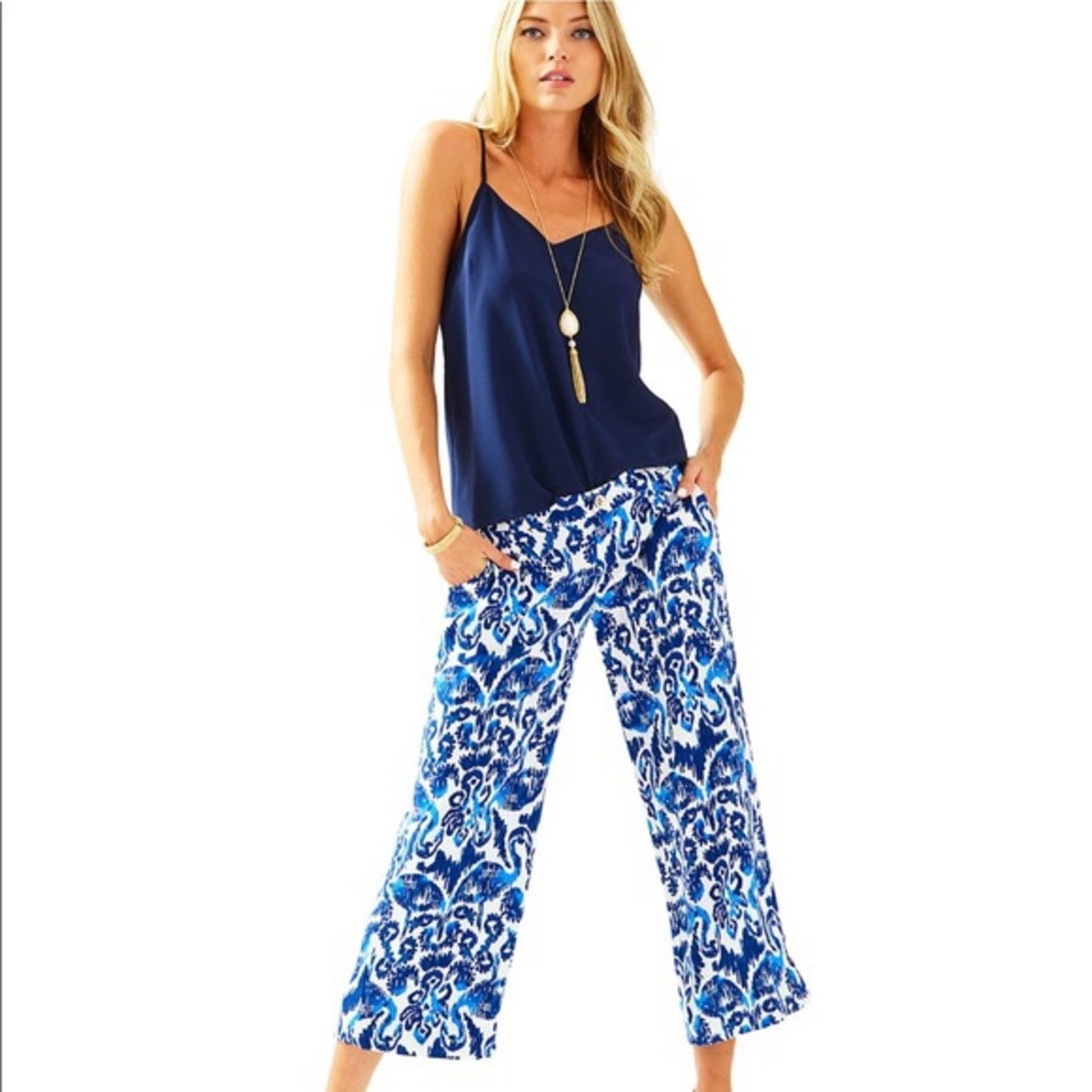 Lilly Pulitzer Lela Wide Leg Cropped Pant